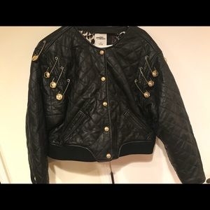 adidas JeremyScott Quilted Leather Jacket Size XL